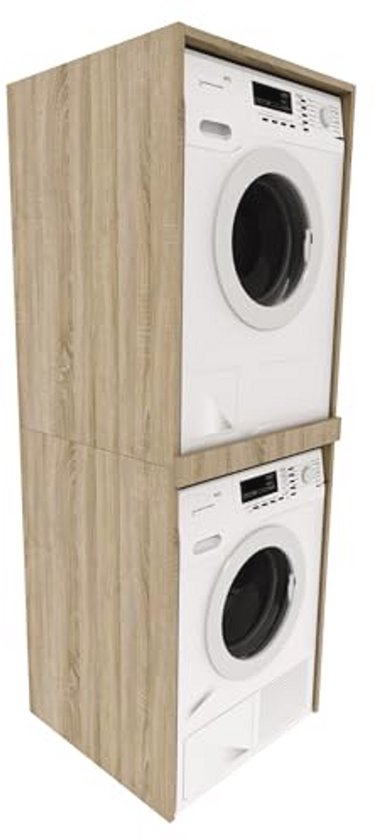 MRBLS wasmachinekast, bovenbouwkast voor wasmachine, droger, wasdroger