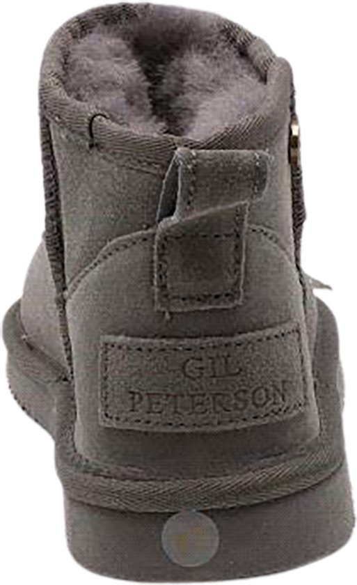 Gil Peterson - Dames - Korte laarzen met stoere naad - Schapenwol voering - Grey - 37