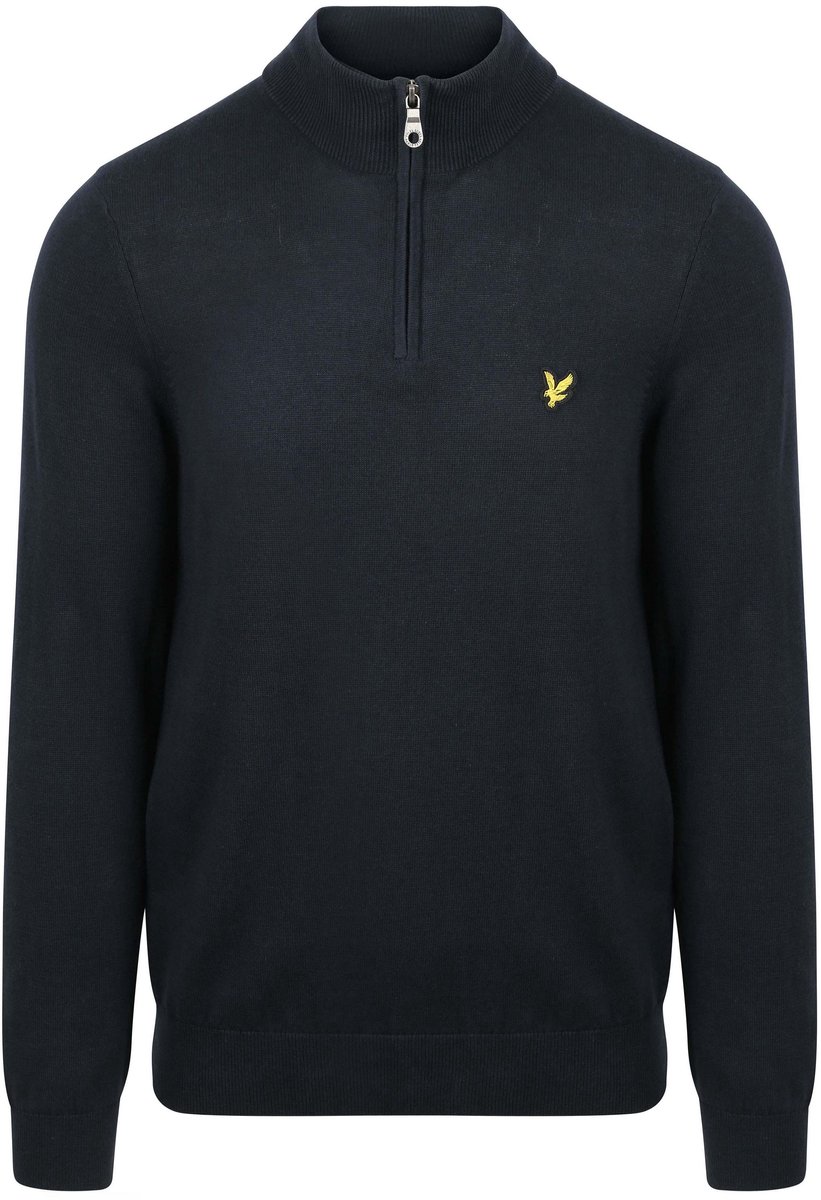 Lyle & Scott Half Zip Pullover Navy - Maat S - Heren - Quarter zip