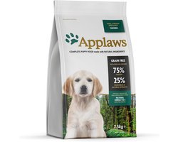 Graanvrij Puppybrokken Kip voor Kleine en Middelgrote Rassen (7.5 kg)
