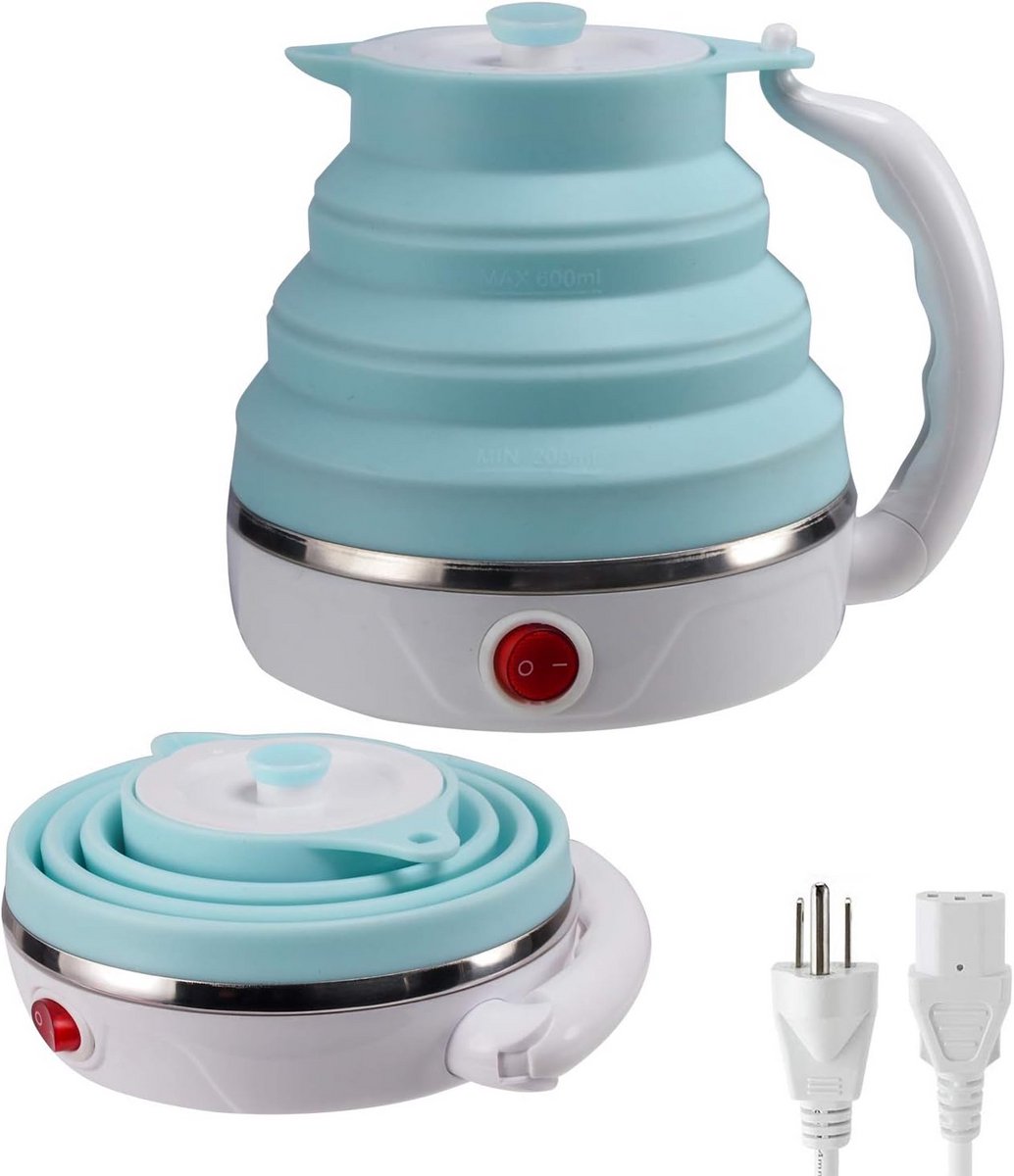 Opvouwbare Elektrische Waterkoker - 600ml, Dubbele Spanning (110-220V)