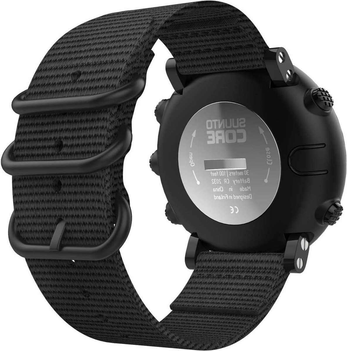 Woven Nylon Horlogebandje voor Suunto Core, Verstelbaar en Duurzaam.