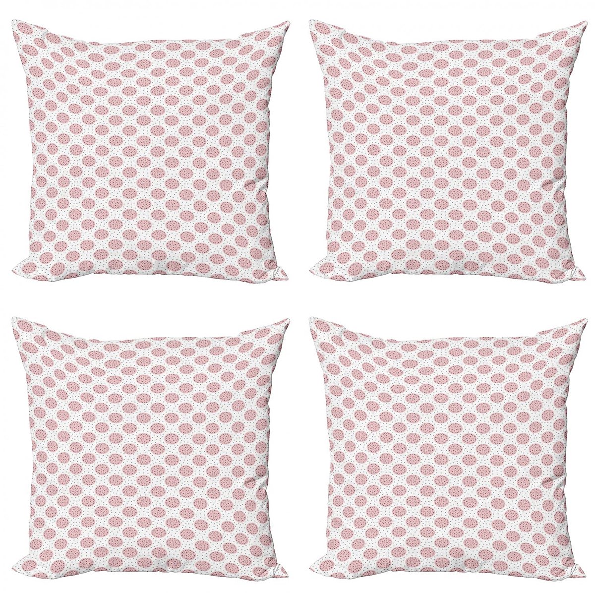 ABAKUHAUS Abstracte kussenhoes – 4x60x60 cm – dubbelzijdig – microvezel – poederroze/grijs Pale Pink