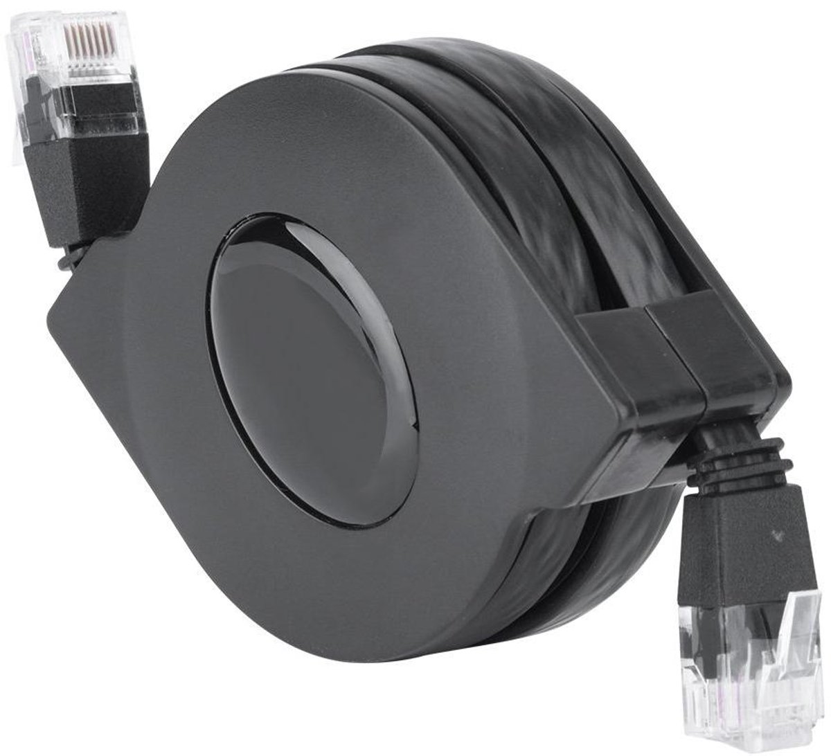 Cat7 intrekbare platte netwerkkabel - 2 meter - voor modem, router, Ethernet-switch