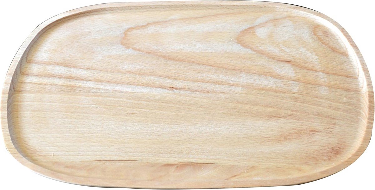 Rustieke Serveerschaal van Eikenhout - 26 cm Houten Dienblad