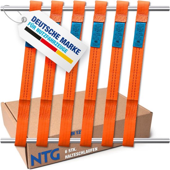 Spanband Voor Autotransporter Met Lus Voor Aluminium Velg Blauw 35mm 1500mm Novio Cargo