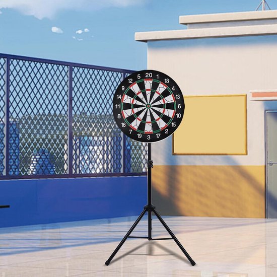 SPORTNOW - Panier de basket-ball - Acier - 38x38x179cm - Marron et noir - Sport