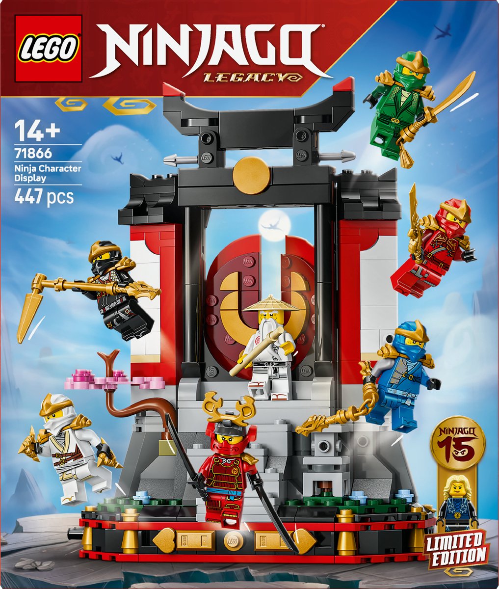 LEGO NINJAGO - 15-Jarig Jubileum: Display met Ninjapersonages - 71866 — afbeelding 17