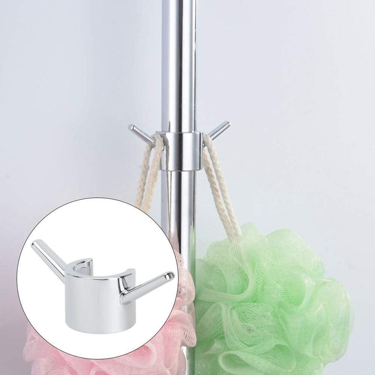 Opknoping Haak Set - Galvaniseren - Badkamer en Keuken Accessoires - 3 stuks