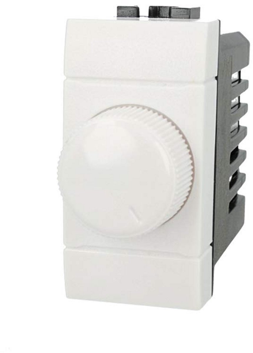Draaibare Dimmer 220V voor Inbouwmontage Wit