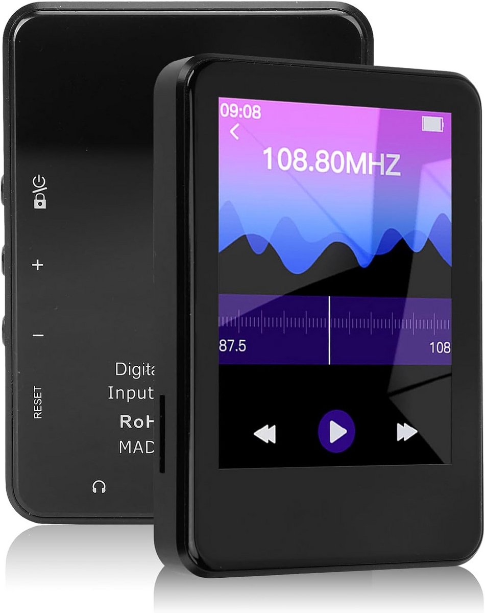 Draagbare MP4 Speler met Bluetooth, HD Touchscreen en Camera - Muziek, Video & E-book Functies