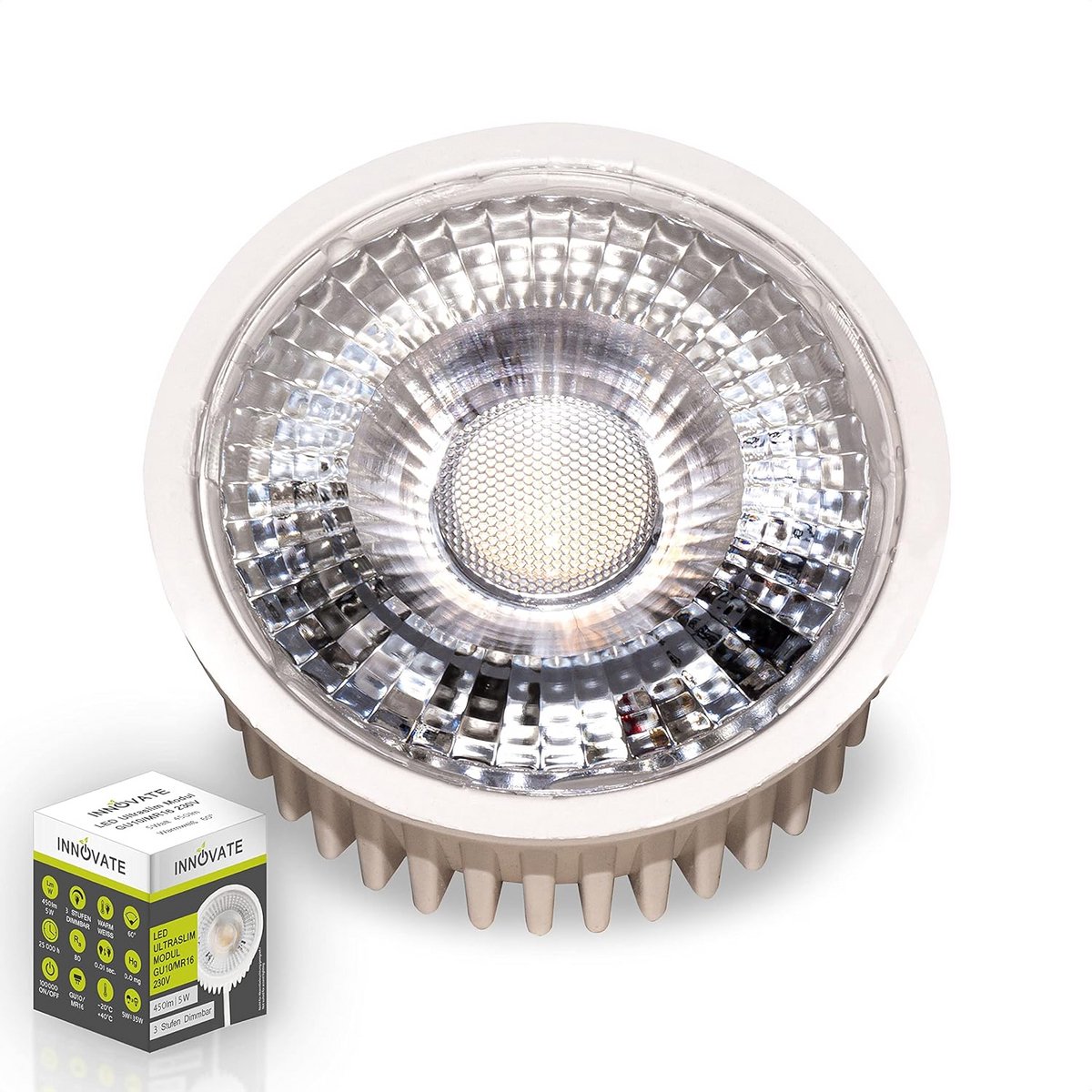 Ultra Dunne Dimmerbare LED Module 230V - 3 Lichtniveaus - Vervanging GU10/MR16 Spots