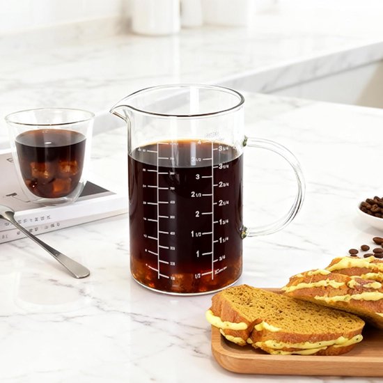 Moritz & Moritz Cup maatbekerset van 1 liter, set maatlepelset en