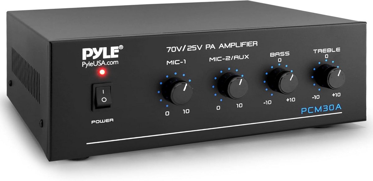 Krachtige Bluetooth Stereo Audio Versterker met 2 Microfoon Ingangen