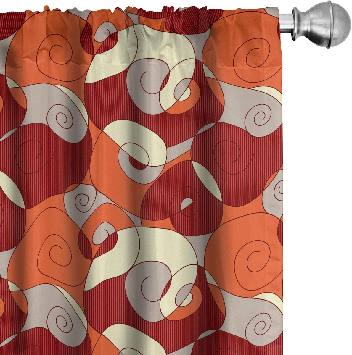 ABAKUHAUS Abstrakt Voorhangen – 2x75x225 cm – Mikrofaser – Halfdonker