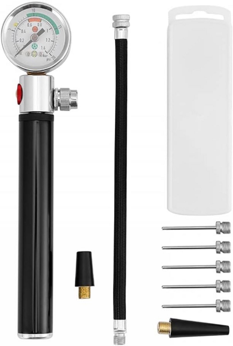 Draagbare Mini-balpomp met Manometer voor Diverse Sportballen