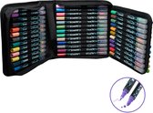 ThyLux® Marqueurs Acryliques 48 Couleurs – Coffret Luxe – Marqueurs de peinture pour Happy Stones et plus – Dual Tip - Marqueurs acryliques pour la peinture sur pierre