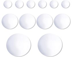 All4You - Acryl Spiegels - Tafels - Zelfklevend - Zilver - Wanddecoratie - Bruiloft - Handwerk - Rond - Diverse maten - Spiegelset - Geschikt voor decoratie - Zilveren-Mirrors - Feestzaal - Tafeldecoratie - 10/20/30 cm