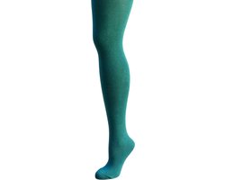 Bonnie Doon Biologisch Katoenen Maillot Dames Petrol maat 40/42 L - Uitstekende pasvorm - Gladde Naden - OEKO-TEX gecertificeerd - Bio Cotton Tights - Duurzaam en Huidvriendelijk Bio Katoen - Groen/Blauw - Petrol - BP051900.459