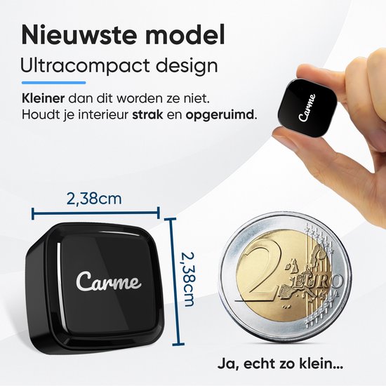 CarMe Ultra Mini 2-in-1 CarPlay Dongle - Draadloos CarPlay & Android Auto - USB-A & USB-C - Android Auto Dongle - Zwart