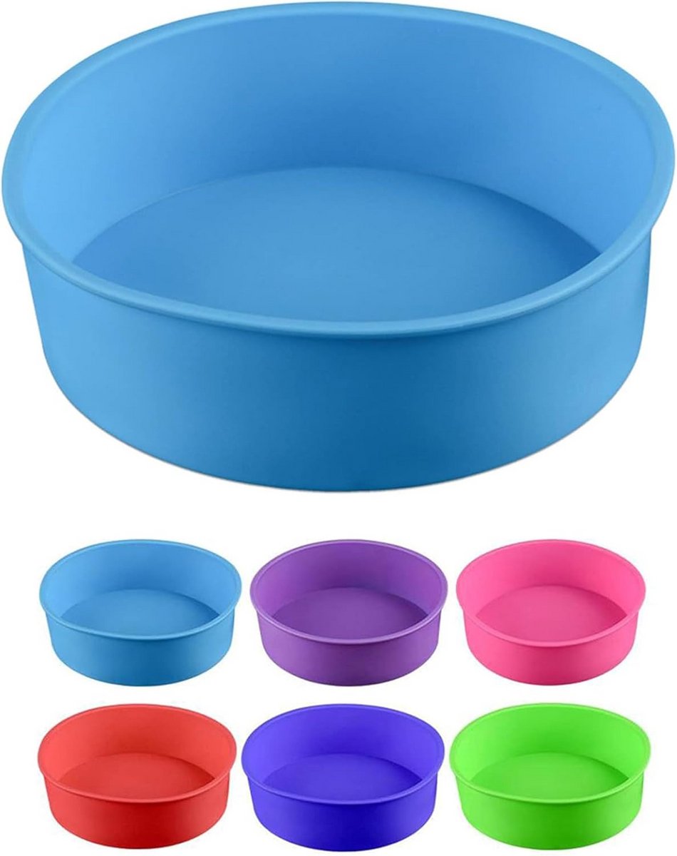 Ronde Siliconen Bakvorm 17 cm - Flexibel & Antiaanbak voor Cake, Taart en Meer