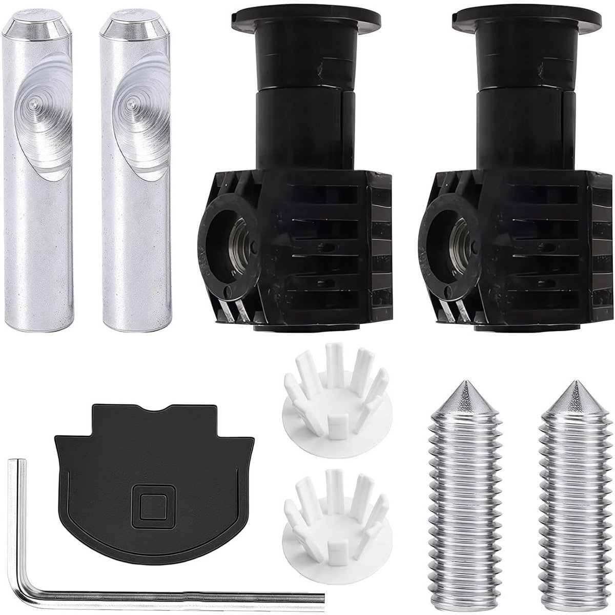 WC-bevestigingsset - toiletinstallatie - schroevenset - wandmontage - wc-vervanging - accessoires - wandhangend toilet - installatie - wit - badkameruitsruting - bevestigingsschroeven