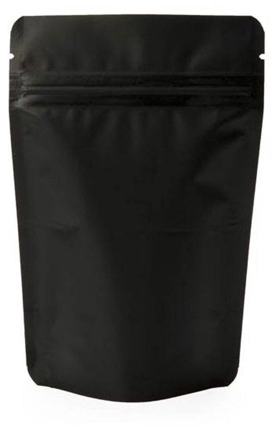 Stazakken Matt Zwart 8x5x13cm - 28 gram (100 stuks) — afbeelding 2