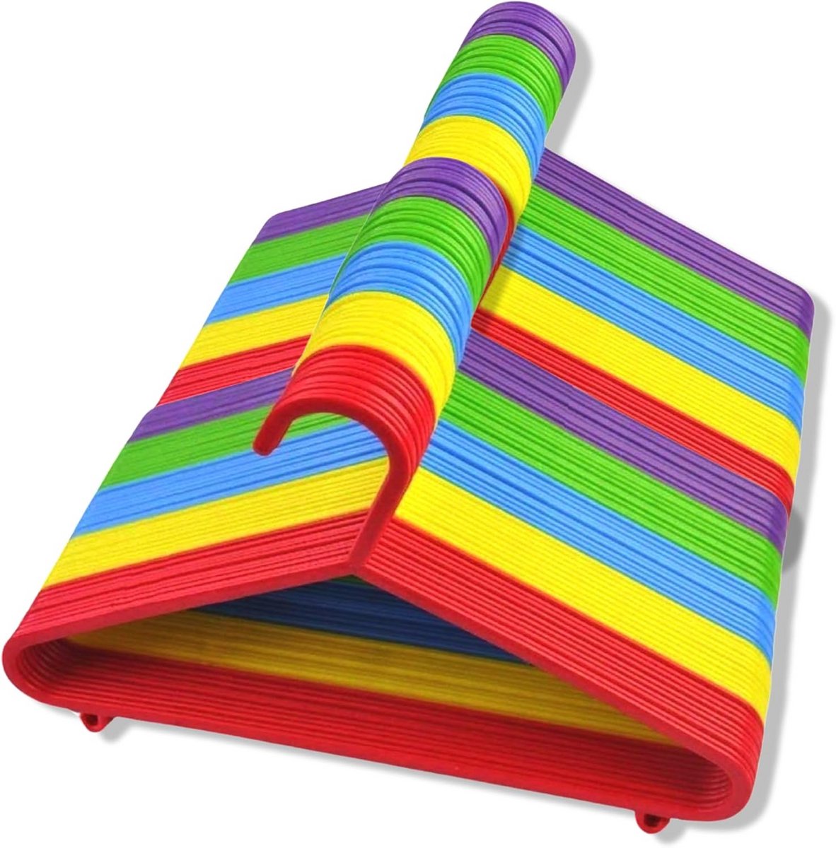 Antislip Kledinghangers voor Kinderen en Peuterkleding - Veelkleurig Budget Voordeelset