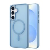 imoshion Hoesje - Geschikt voor Samsung Galaxy S25 - Color Guard Backcover met Magnetische Ring - Lichtblauw