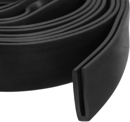 Allecto Premium - Randbescherming 3 mm x 3 meter U-vorm rubber