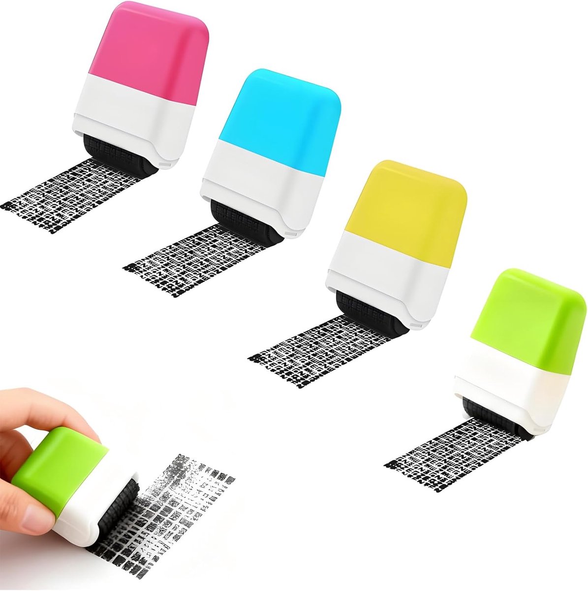 Set van 4 Data Protector-tickets – Blauw + Roze + Geel + Groen