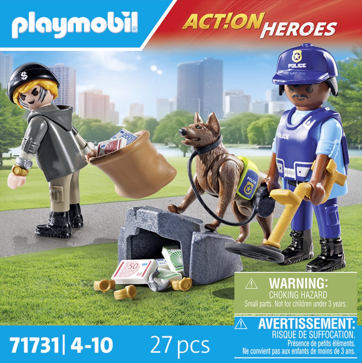 PLAYMOBIL Action Heroes Politiehond met boef 71731 — afbeelding 8