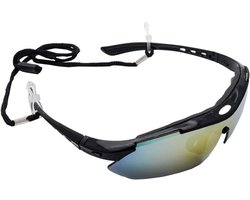 Polarized Sports Sunglasses - X7 Army Sunglasses - Military Tactical Goggles met 4 Interchangebare Lenzen - Beschermende Zonnebril voor Mannen en Vrouwen - Ideaal voor Hardlopen - Fietsen - Skieën - Vissen
