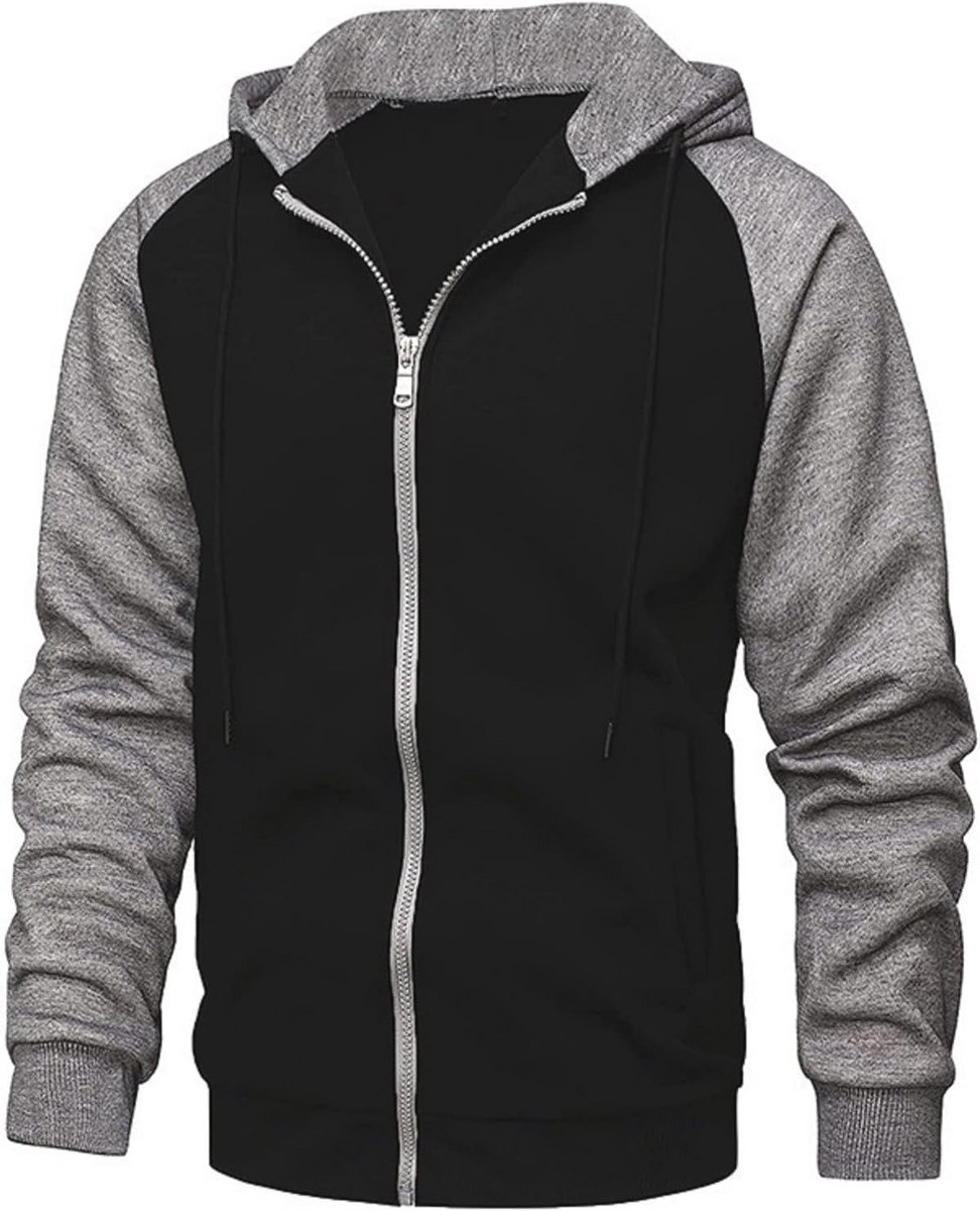 Heren Hoodie Zip Up Fleece Lichtgewicht Lange Mouw
