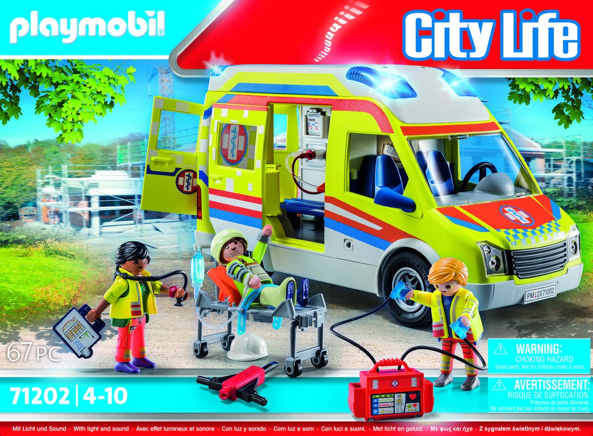 PLAYMOBIL City Life Ambulance met licht en geluid - 71202 — afbeelding 11