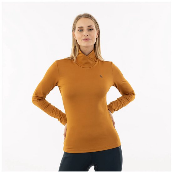 Chemise d'équitation BR jaune ocre taille S Frida