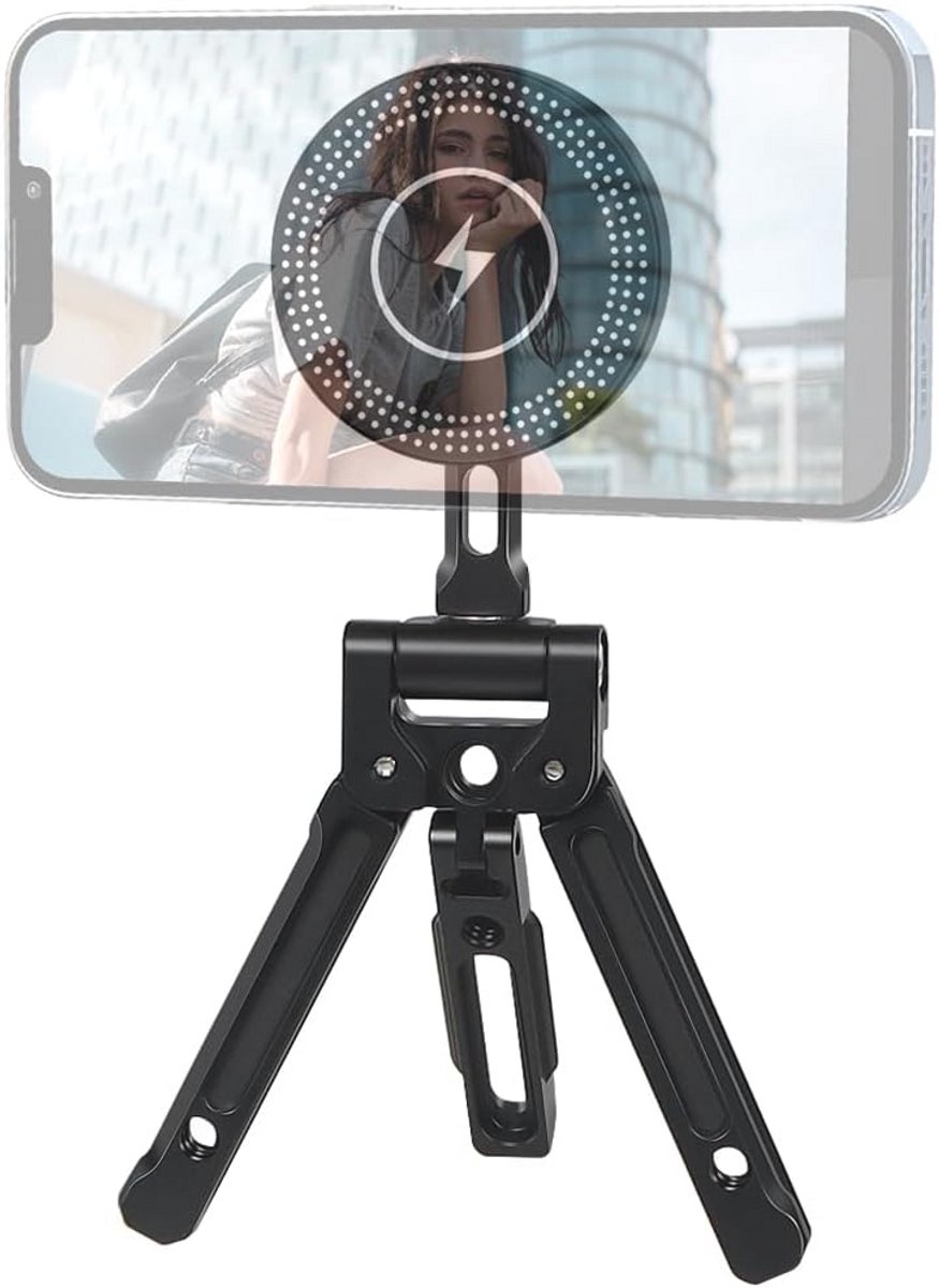Magnetisch zaktelefoonstatief voor DSLR en spiegelloze camera's – compact en veelzijdig