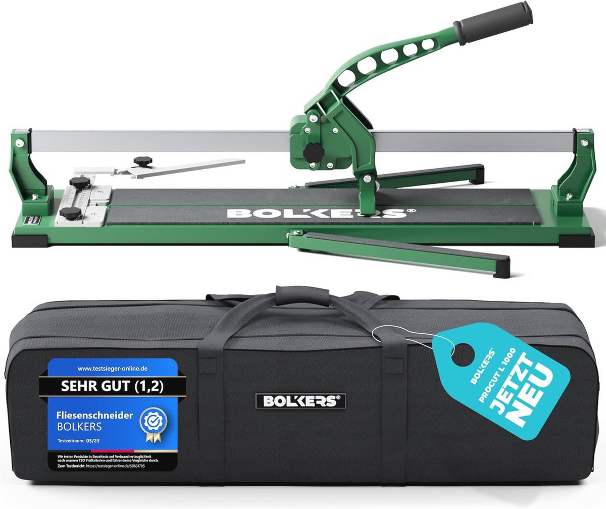 Professionele Tegelsnijder 1000mm - Nauwkeurige Snedes met Hardmetalen Snijwiel - Tegelsnijmachine met Magnetische Breekstempel