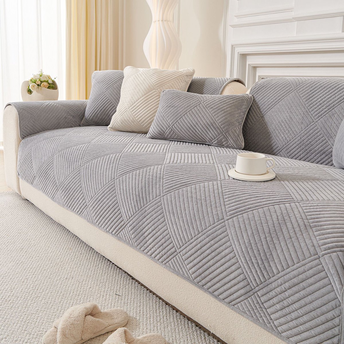 Jinfanshurich Bankhoes van 100% chenille, 180-300 cm, bankovertrek voor
