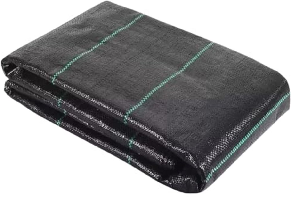 Extra Sterke Onkruiddoek 70 g/m² - 0,8 m x 10 m - Bodemdoek tegen Onkruid - Zwart