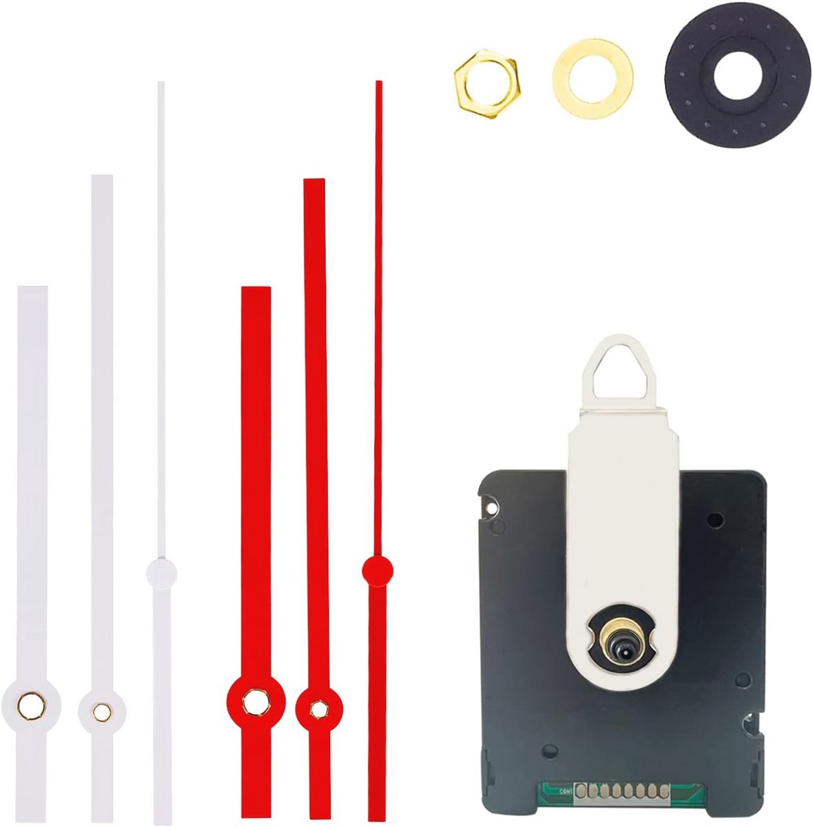 Draadloos 17 mm Stil Uurwerk voor Wandklok - Radiogestuurd en Ideaal voor Doe-Het-Zelf Projecten