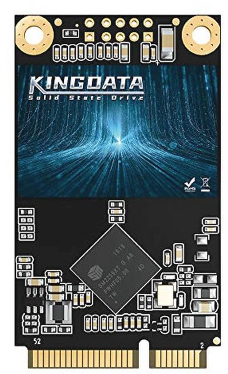 500GB Msata SSD interne Solid State Drive voor Desktop en Laptop - Hoge Prestaties SATA III 6 Gb/s