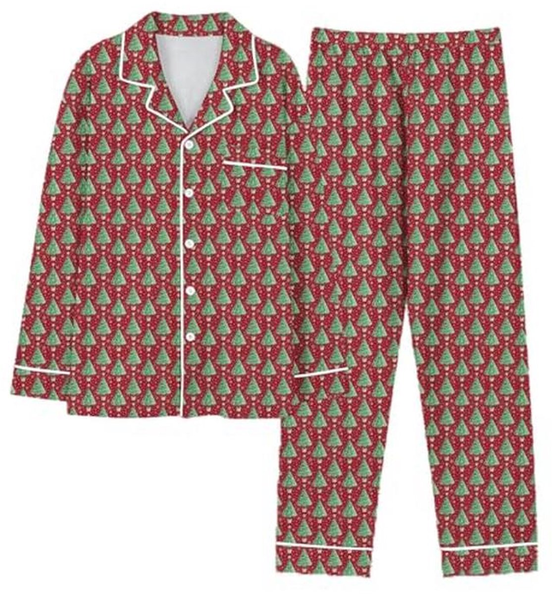 Pyjama Heren Lange Mouwen Katoen Casual Huiskleding Plus Size