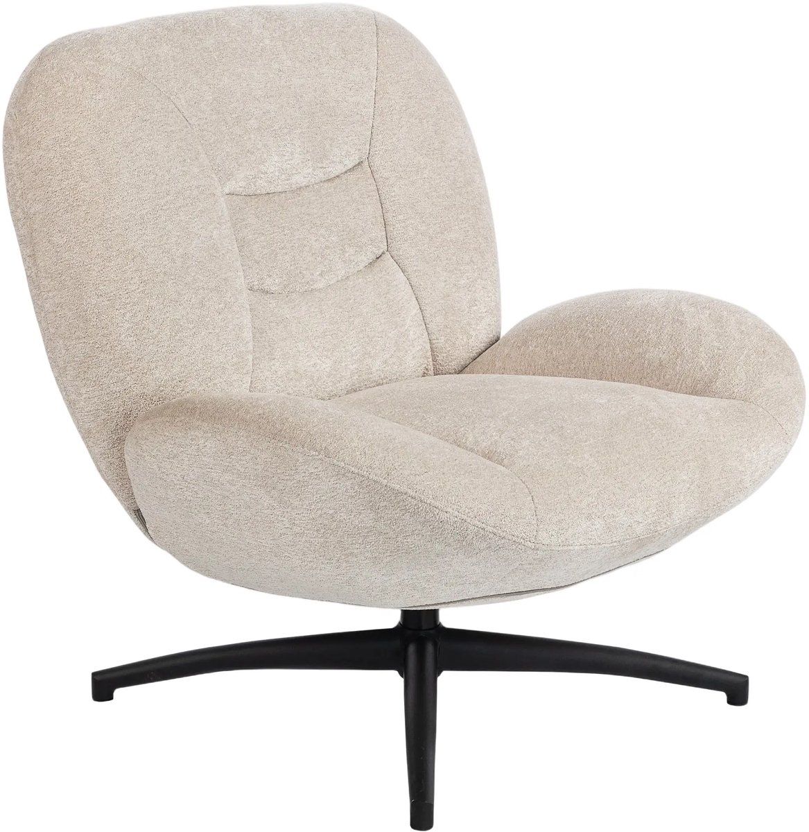 GranMaison Fauteuil - Relaxzetel - Relaxstoel - Relaxfauteuil - Stoel - Voor één Persoon - Crèmewit