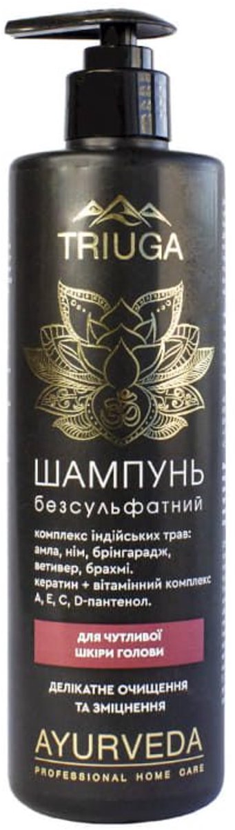 Triuga sulfaat vrij Ayurveda Shampoo - met Indiaas kruidencomplex - amla - bhringaraj - brahmi 500 ml
