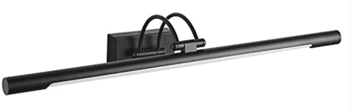 Led-wandlamp voor het verlichten van foto's en spiegels - Elegante en traditionele stijl, 3000 K warm licht, volledig beweegbaar, 68 cm