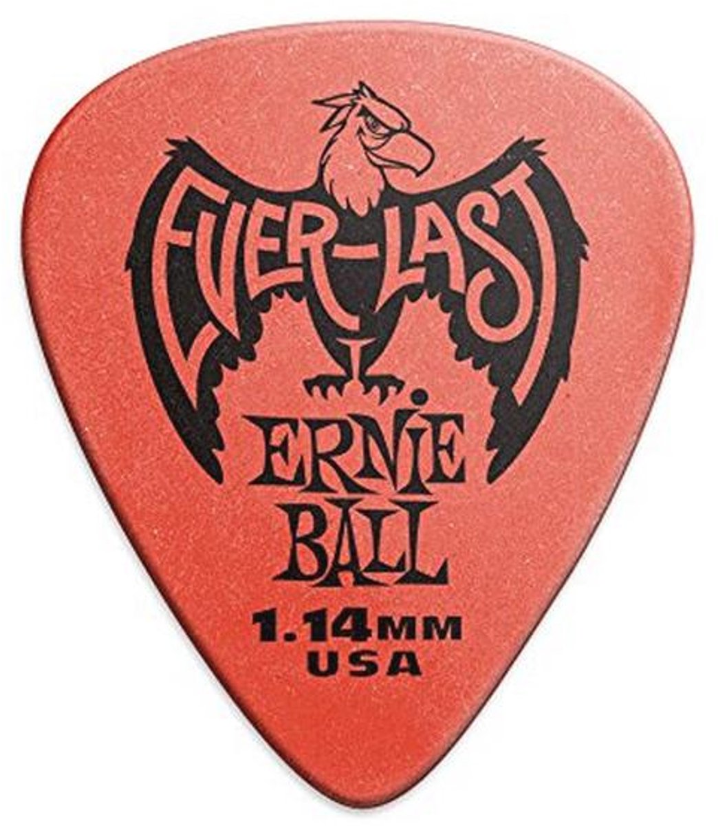 Guitar Picks 1.15mm Rood 12-pack - Duurzaam en Antislip