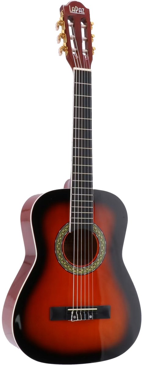 LaPaz 002 SB 1/2 klassieke gitaar sunburst