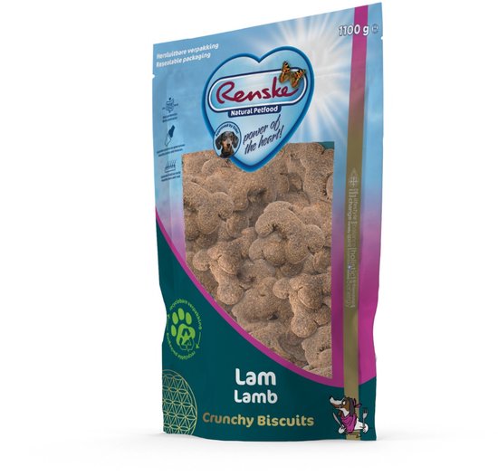 Renske Crunchy - Hondensnack - Lam 1100 g