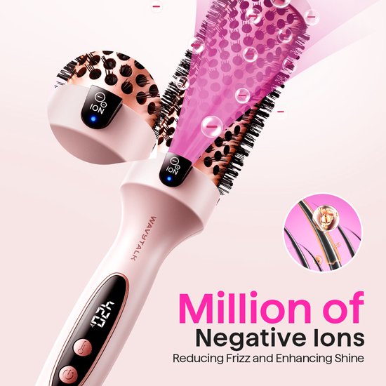 Wavytalk Blowout Boost Ionic Thermal Brush - 38 mm Ronde Haarborstel Voor Salonwaardige Blowouts Thuis